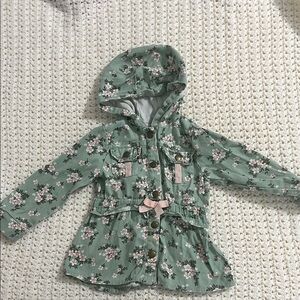 Little Lass Floral Hooded Jacket
